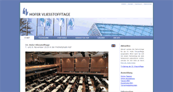 Desktop Screenshot of hofer-vliesstofftage.de